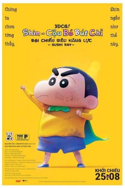 Poster of Shin Cậu Bé Bút Chì Movie 31 Đại Chiến Siêu Năng Lực Sushi Bay